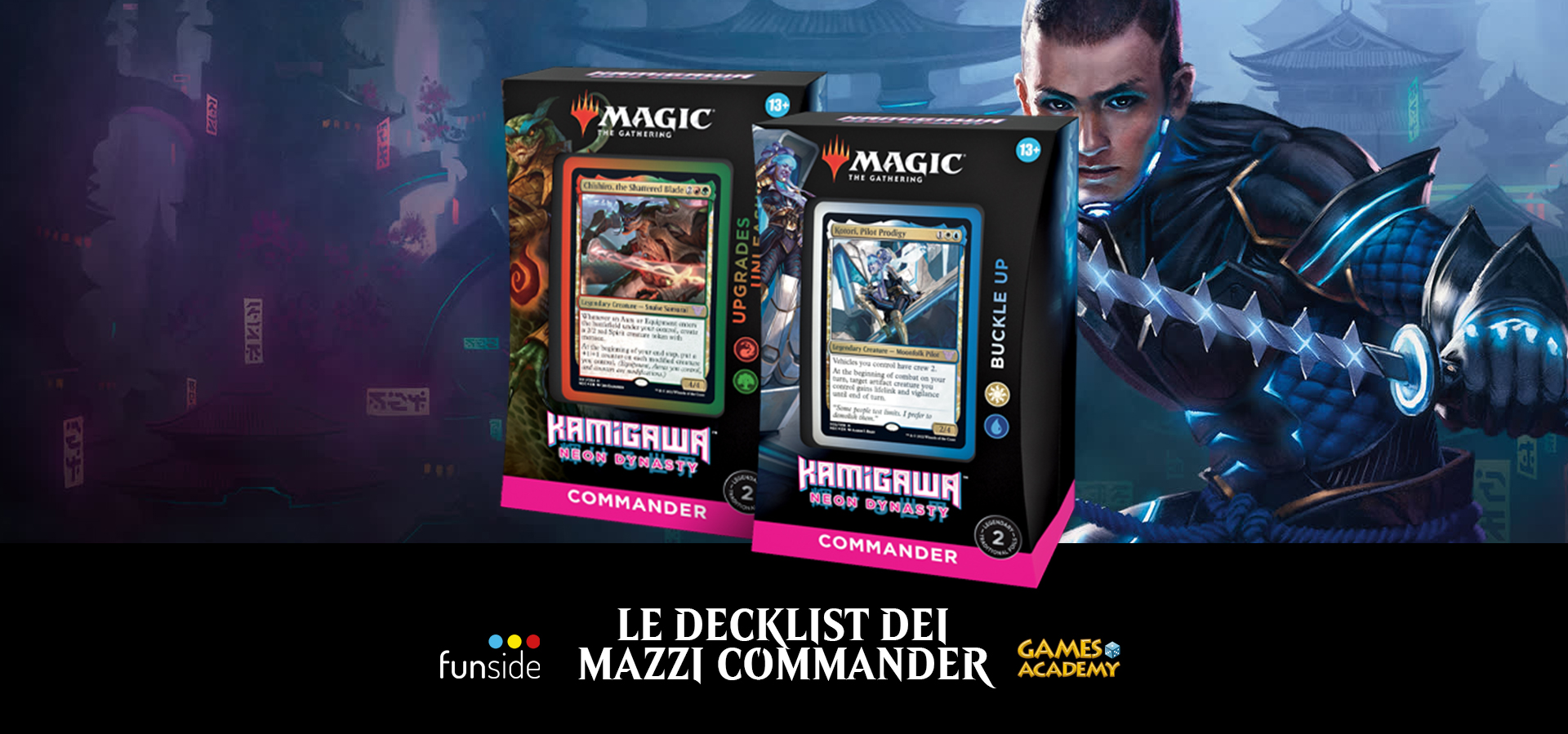Kamigawa Dinastia Neon Le Decklist dei Mazzi Commander