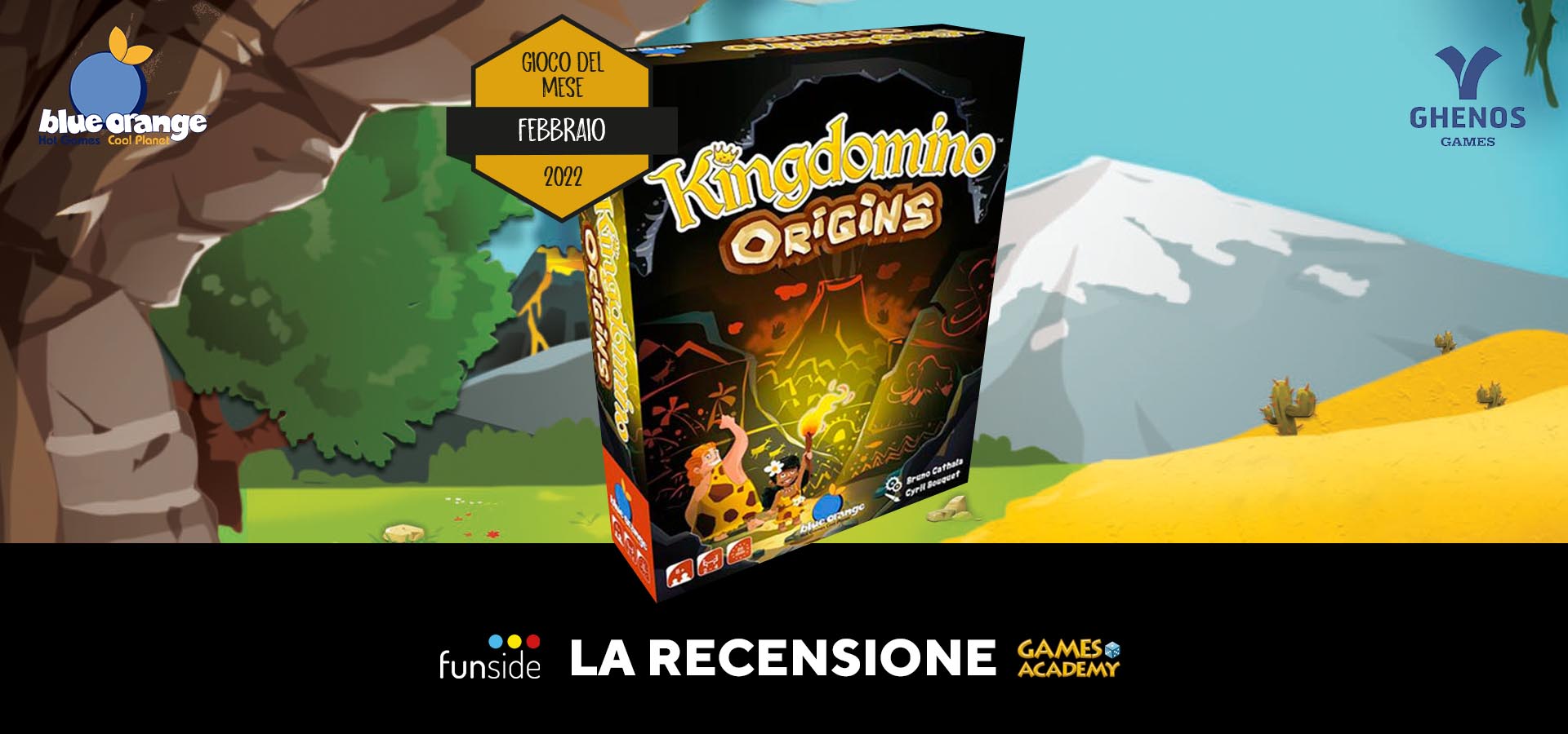 Ghenos Games Kingdomino, Juego de Mesa Estratégico de Fantasía para 2-4 Jugadores, Edad 8-99